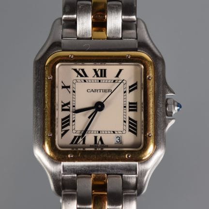 CARTIER
Panthère wristwatch with a gold and steel 