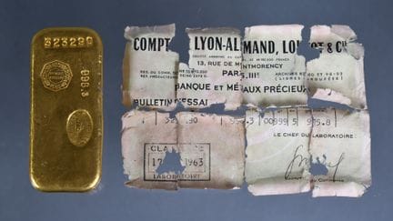 LINGOT D'OR N°323290 
S. MICHEL Essayeur
Poids : 9