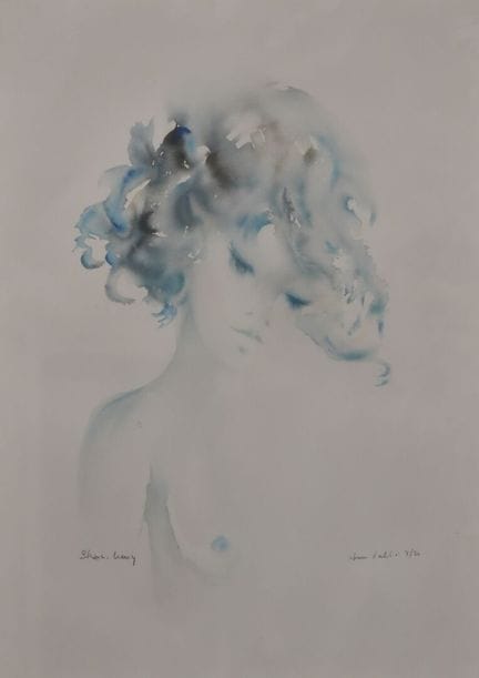 SHAN-MERRY (1935-2024) 
«Joven de busto»
Grabado f