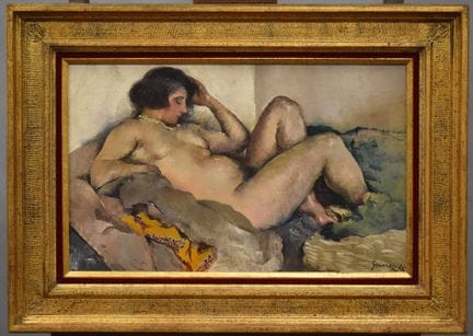 Paul Elie GERNEZ (1888-1948)
"Nu allongé, tête à g