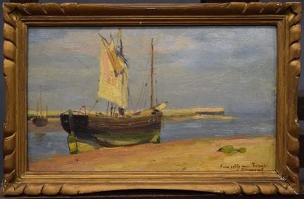 Jules RIBEAUCOURT (1866-1932)
«Velero a lo largo d