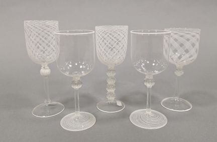 MURANO
Juego de cinco copas de cristal transparent