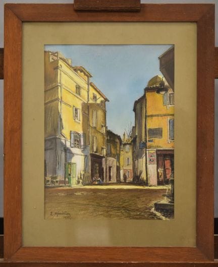 Emile MENETRIER (1893-1980)
«La plaza del pueblo (