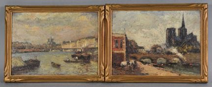 Escuela francesa del siglo XX
«Vistas de Notre-Dam