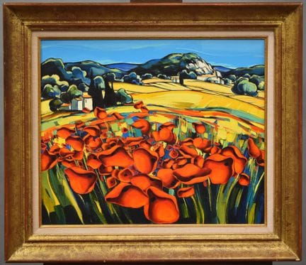 Léon ZANELLA (Nacido en 1956)
«Amapolas a las fald
