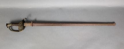 SABRE de oficial superior, modelo de 1855. Empuñad