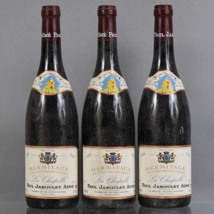 3 botellas de HERMITAGE La Chapelle (tinto) 1999 P
