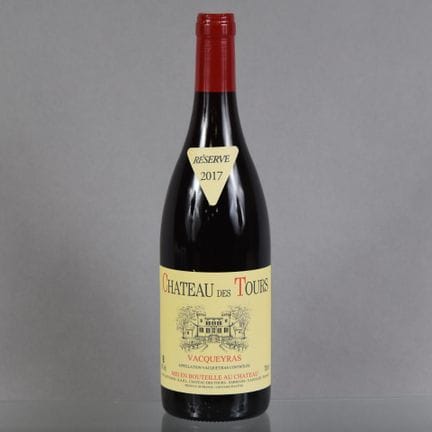 1 Flasche VACQUEYRAS 2017 Château des Tours (E. Re
