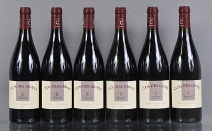 6 botellas de CROZES-HERMITAGE Clos des Grives 201