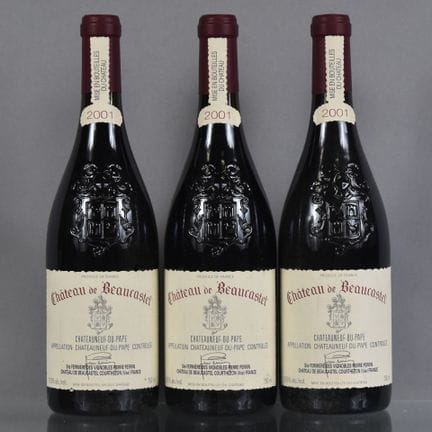 3 botellas de CHATEAUNEUF-DU-PAPE Château de Beauc