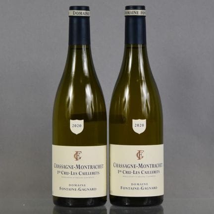 2 botellas de CHASSAGNE-MONTRACHET 1er Cru LES CAI