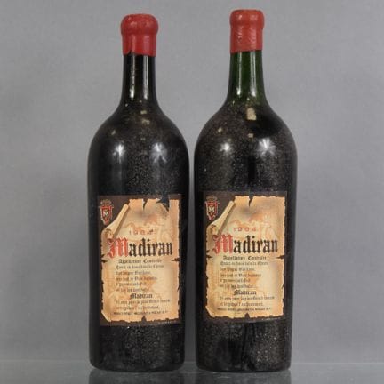 2 botellas Magnum de MADIRAN 1964 Menjucq Frères.

