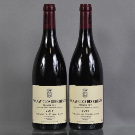 2 botellas de VOLNAY-CLOS DES CHENES 1er Cru 2016 