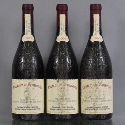 3 botellas de CHATEAUNEUF-DU-PAPE Château de Beauc