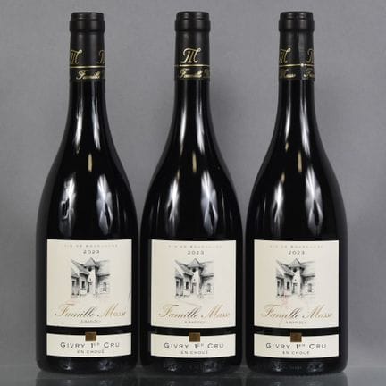 3 botellas de GIVRY 1er Cru EN CHOUE (tinto) 2023,
