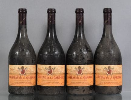 4 botellas de CHATEAUNEUF-DU-PAPE Château de la Ga