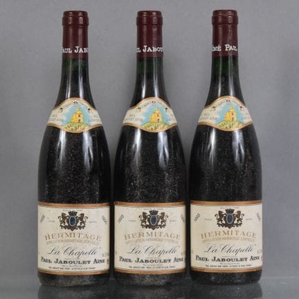 3 botellas de HERMITAGE La Chapelle (tinto) 1995 P