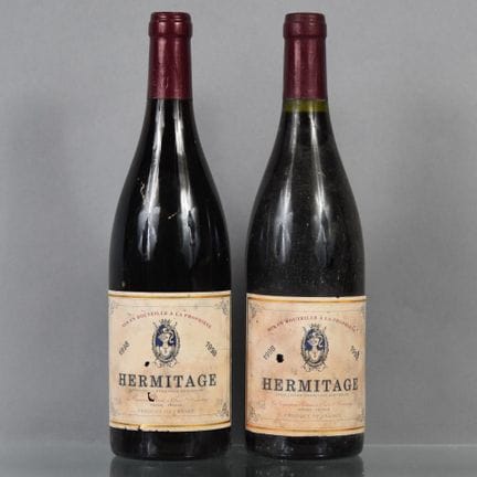 2 Flaschen HERMITAGE 1998 Les Vignerons Réunis (Ta