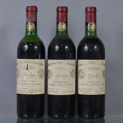 3 botellas de CHATEAU CHEVAL BLANC Saint-Emilion G