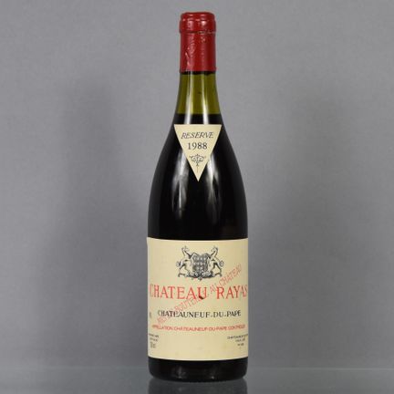 1 botella de CHATEAUNEUF-DU-PAPE 1988 Château Raya