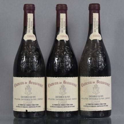 3 botellas de CHATEAUNEUF-DU-PAPE Château de Beauc