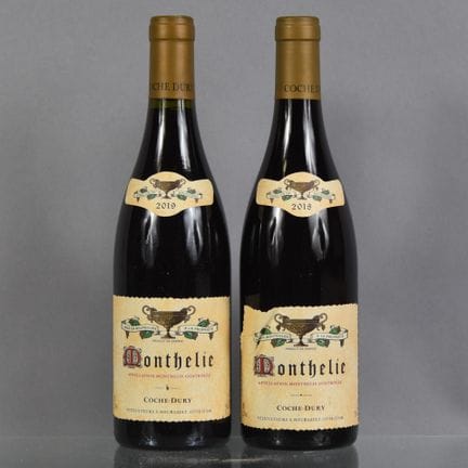 2 botellas: 1 botella de MONTHELIE (tinto) 2018 Co
