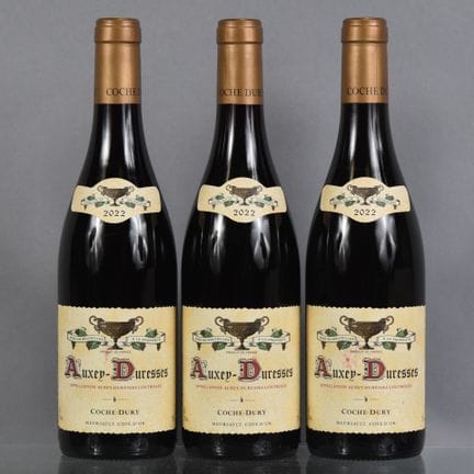 3 botellas de AUXEY-DURESSES (tinto) 2022 Coche-Du