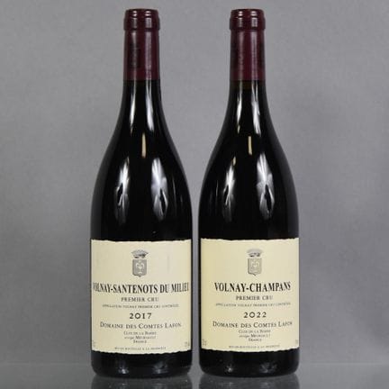 2 botellas: 1 botella de VOLNAY-SANTENOTS DU MILIE