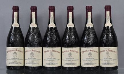 6 botellas de CHATEAUNEUF-DU-PAPE Château de Beauc