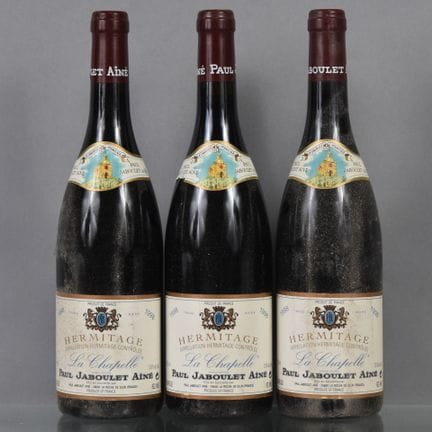 3 botellas de HERMITAGE La Chapelle (tinto) 1998 P