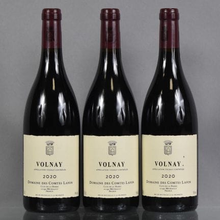 3 botellas de VOLNAY 2020 Domaine des Comtes Lafon