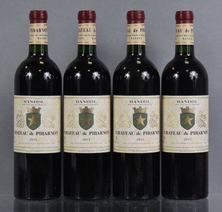 4 botellas de BANDOL 2015 Château de Pibarnon.

IV