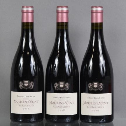 3 botellas de MOULIN-A-VENT Les Rouchaux 2018, de 