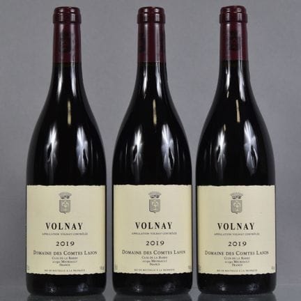 3 botellas de VOLNAY 2019 Domaine des Comtes Lafon