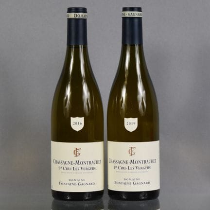 2 botellas: 1 botella de CHASSAGNE-MONTRACHET 1er 