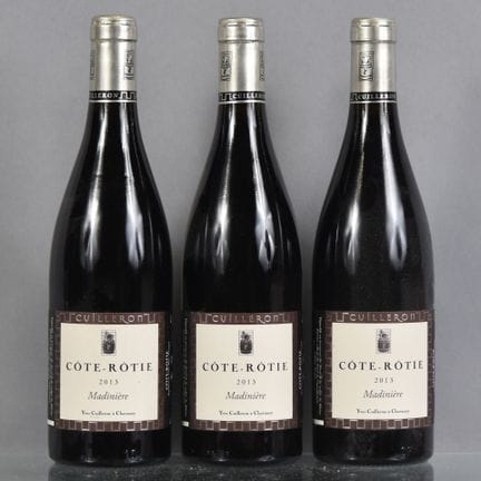 3 botellas de COTE-ROTIE Madinière 2013 Yves Cuill
