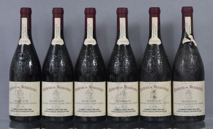 6 botellas de CHATEAUNEUF-DU-PAPE Château de Beauc