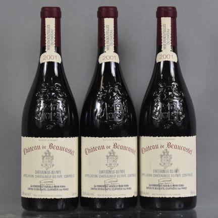 3 botellas de CHATEAUNEUF-DU-PAPE Château de Beauc