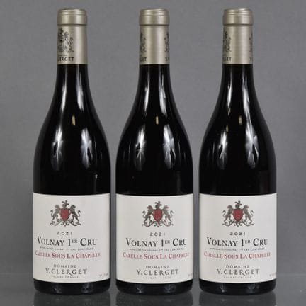 3 botellas de VOLNAY 1er Cru CARELLE SOUS LA CHAPE