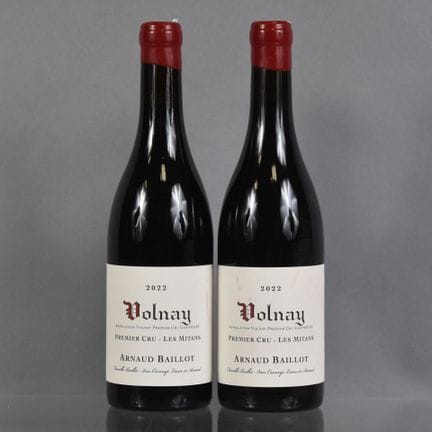 2 botellas de VOLNAY 1er Cru LES MITANS 2022 Arnau