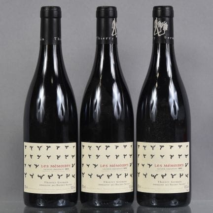 3 botellas de SAUMUR CHAMPIGNY Les Mémoires 2013 D