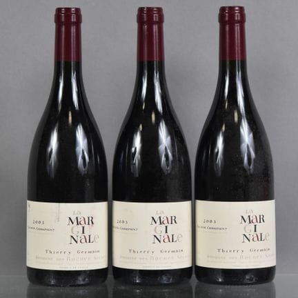 3 botellas de SAUMUR CHAMPIGNY La Marginale 2003 D
