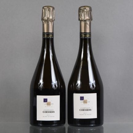 2 Flaschen CHAMPAGNE COESSENS Brut, Blanc de Noirs