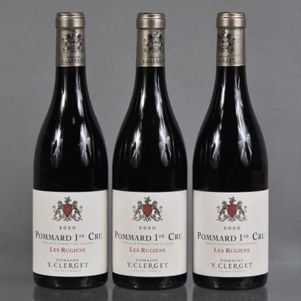 3 Bouteilles POMMARD 1er Cru LES RUGIENS 2020 Doma