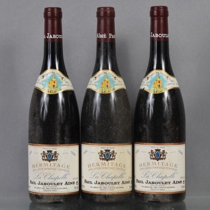 3 botellas de HERMITAGE La Chapelle (tinto) 1998 P