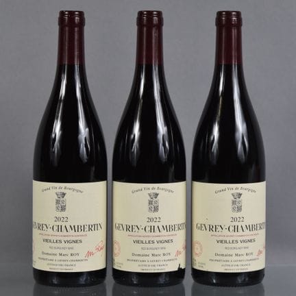 3 botellas de GEVREY-CHAMBERTIN Vieilles Vignes 20