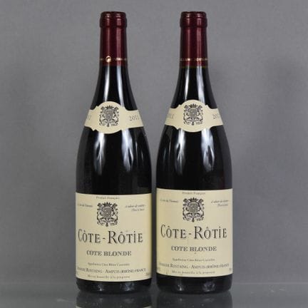 2 botellas de COTE-ROTIE Côte Blonde 2011 Domaine 