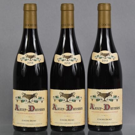 3 botellas de AUXEY-DURESSES (tinto) 2018 Coche-Du