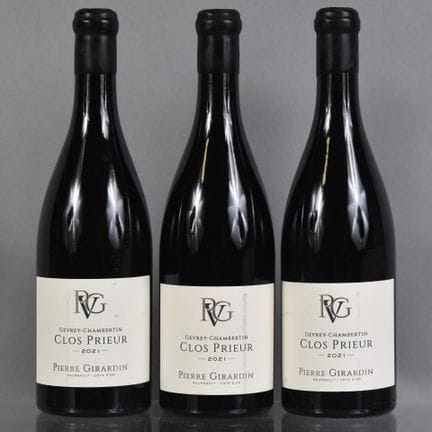 3 botellas de GEVREY-CHAMBERTIN, CLOS PRIEUR 2021,