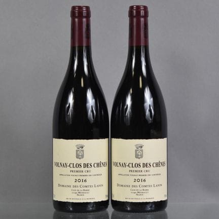 2 botellas de VOLNAY-CLOS DES CHENES 1er Cru 2016,